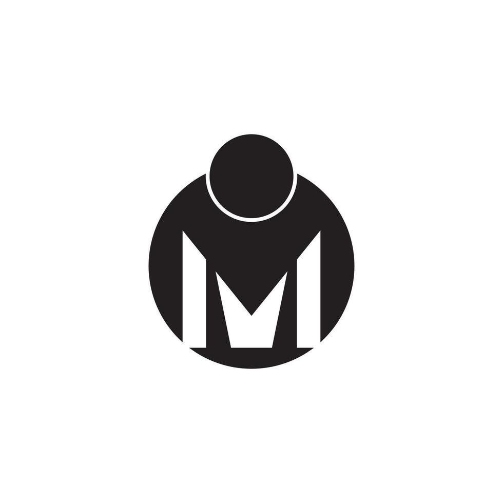 M Letter Logo Design Vector Template