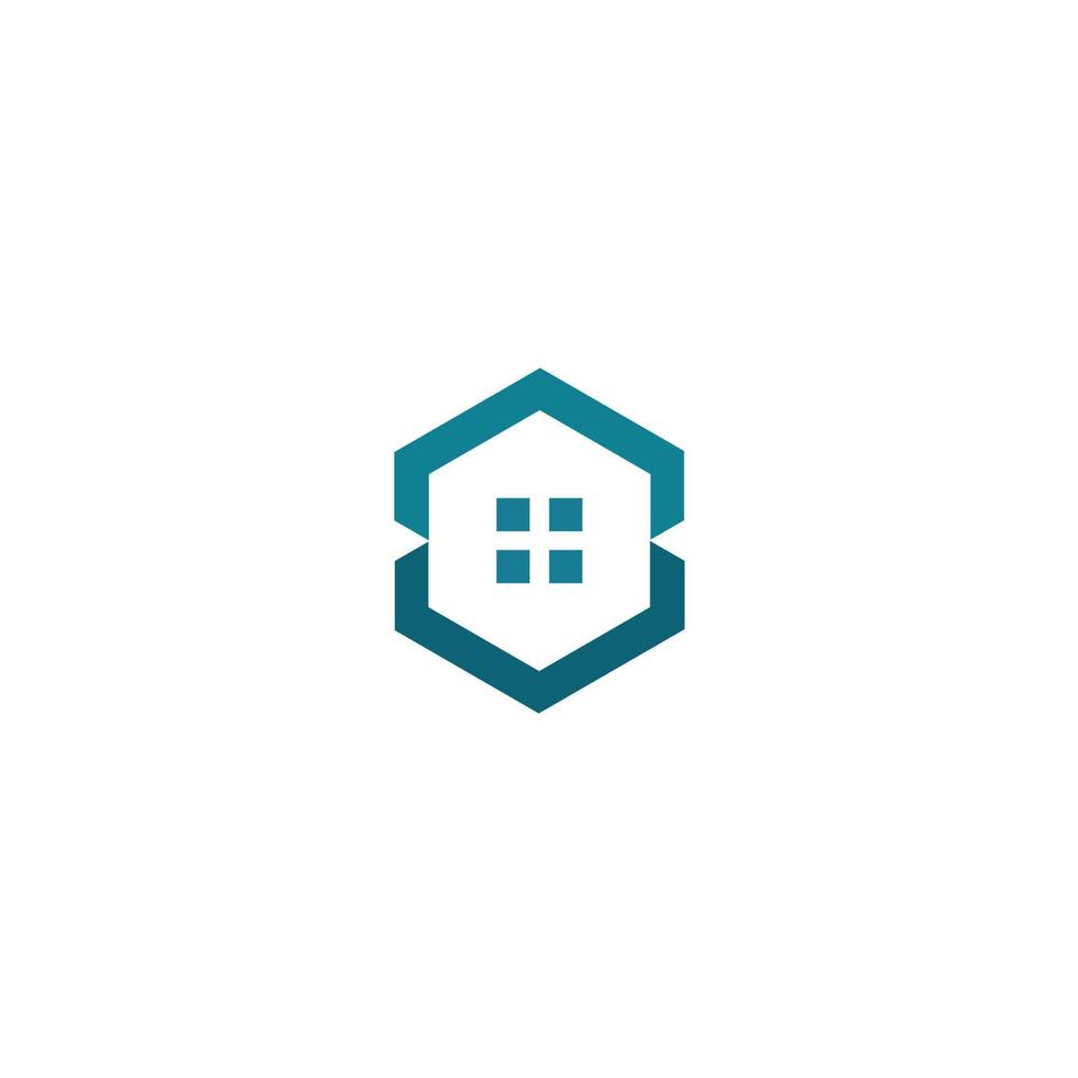 real estate building home logo design symbol vector