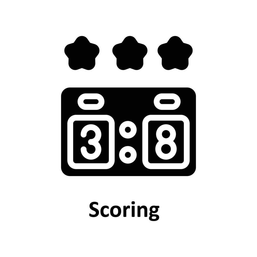 Scoring  Vector Solid Icons. Simple stock illustration stock