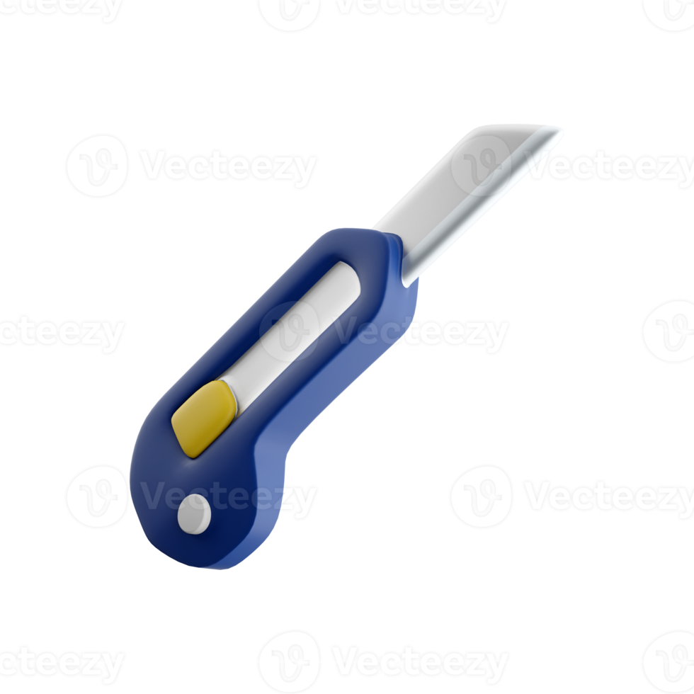 3d renderen papier snijder symbool Aan wit achtergrond - 3d weergave, icoon. png