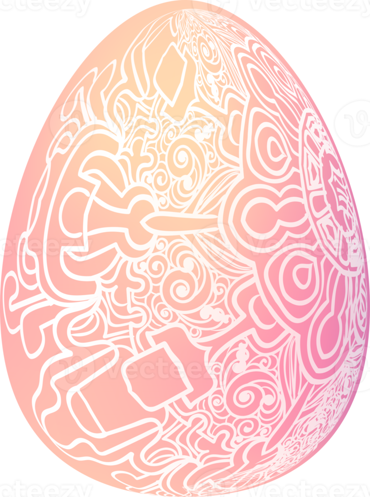 oeuf de pâques coloré png