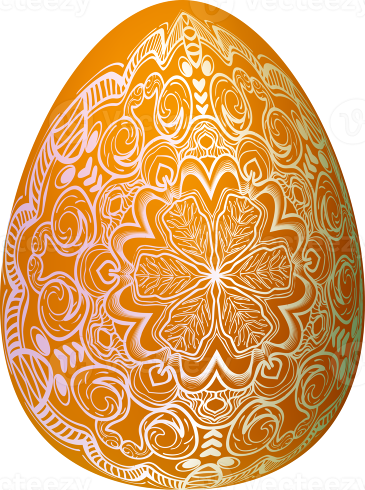 huevo de pascua colorido png