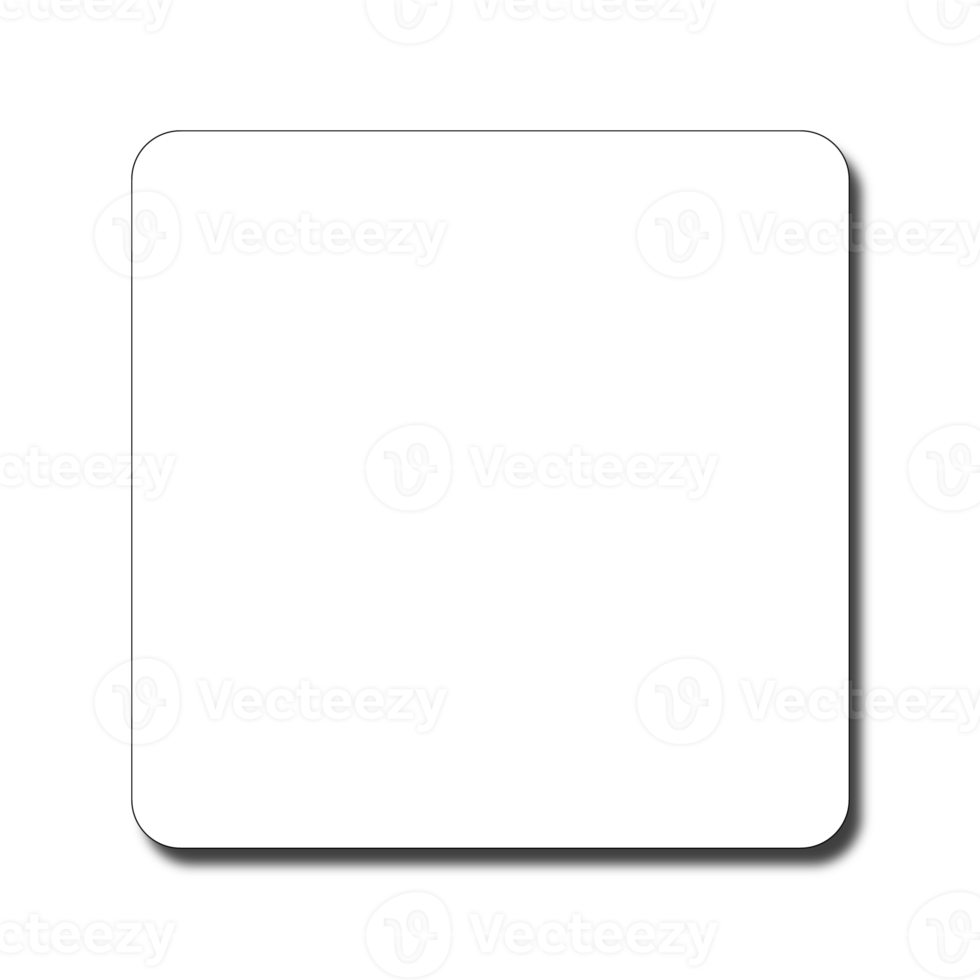 Geometric shape with shadow png