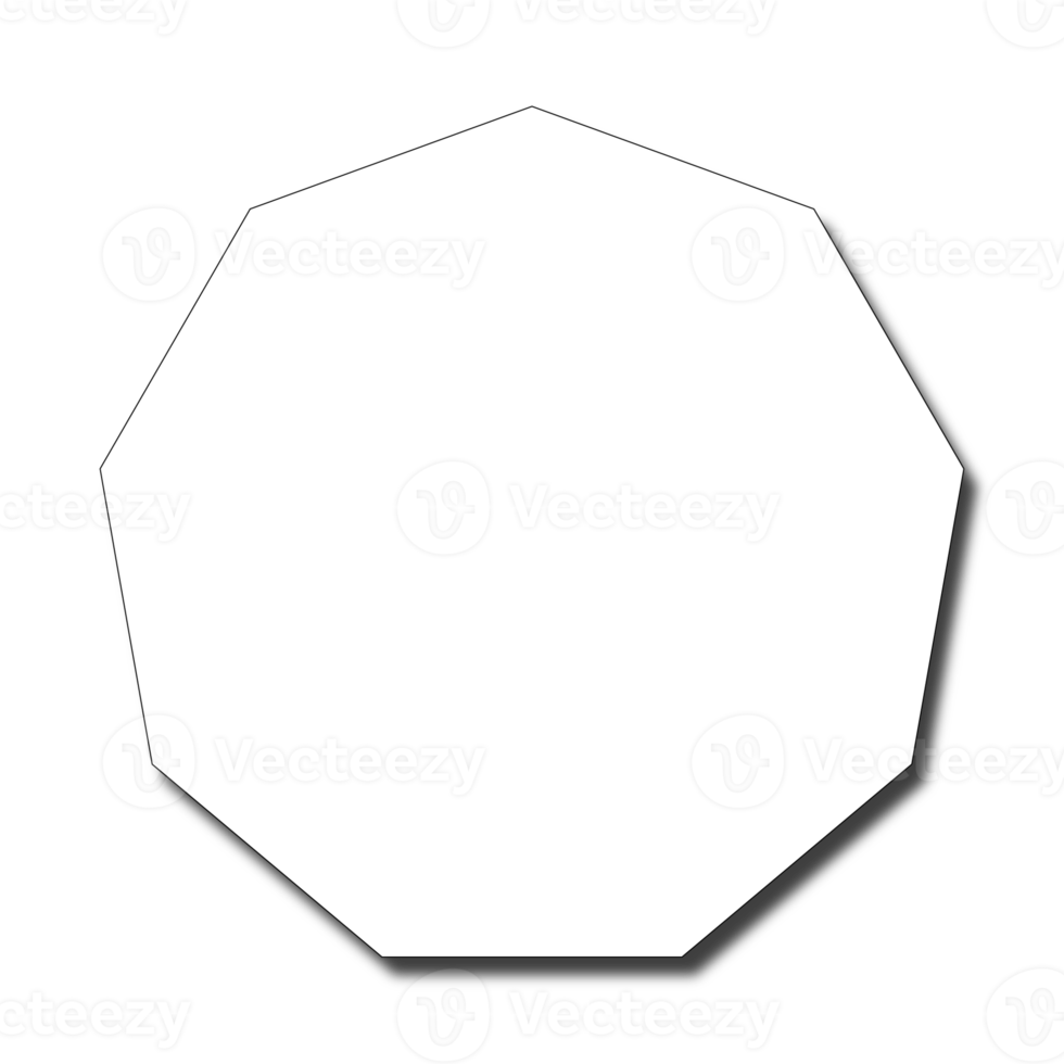 geométrico forma con sombra png