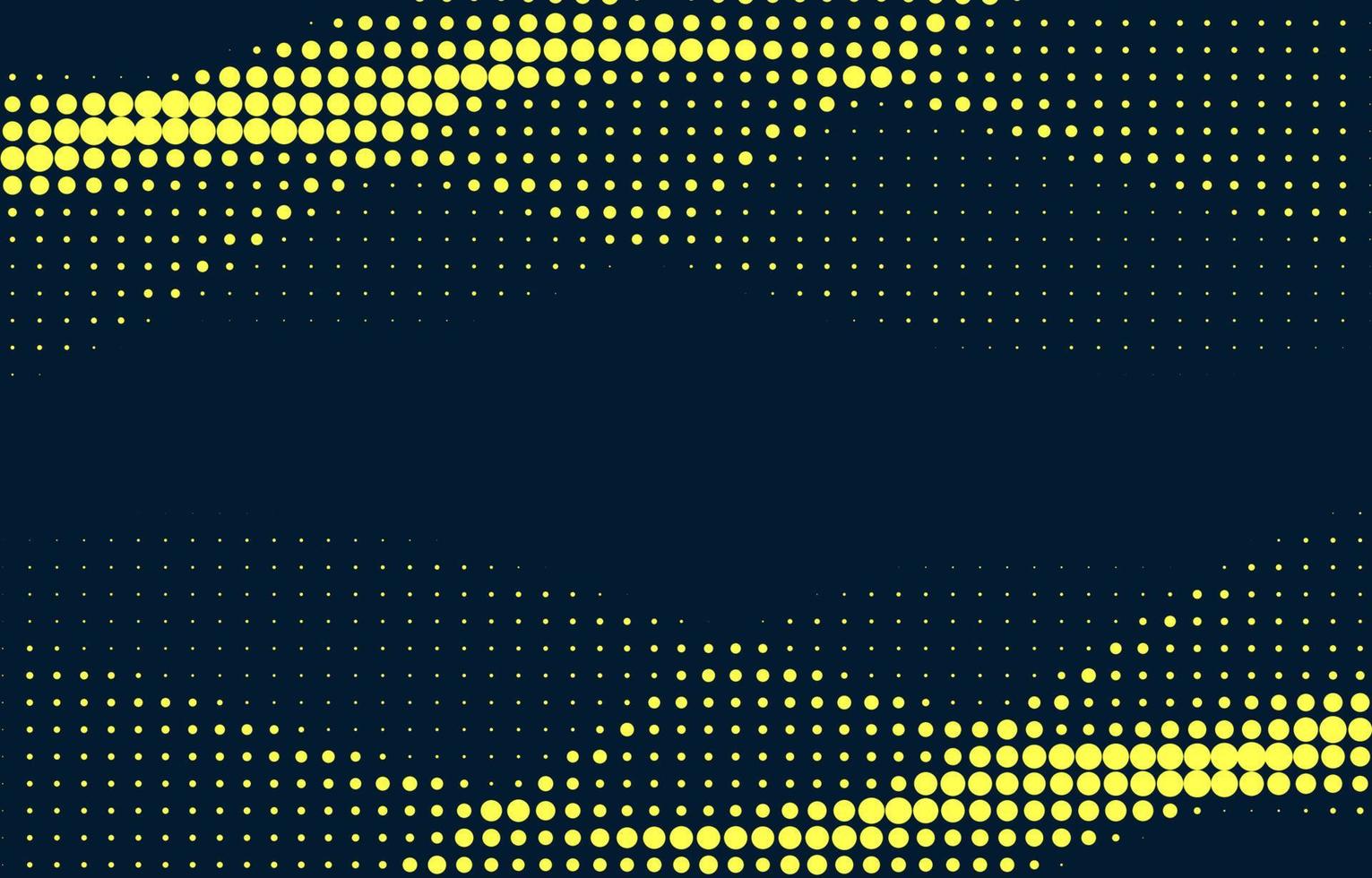 Dark Blue and Yellow Halftone Landscape Background vector