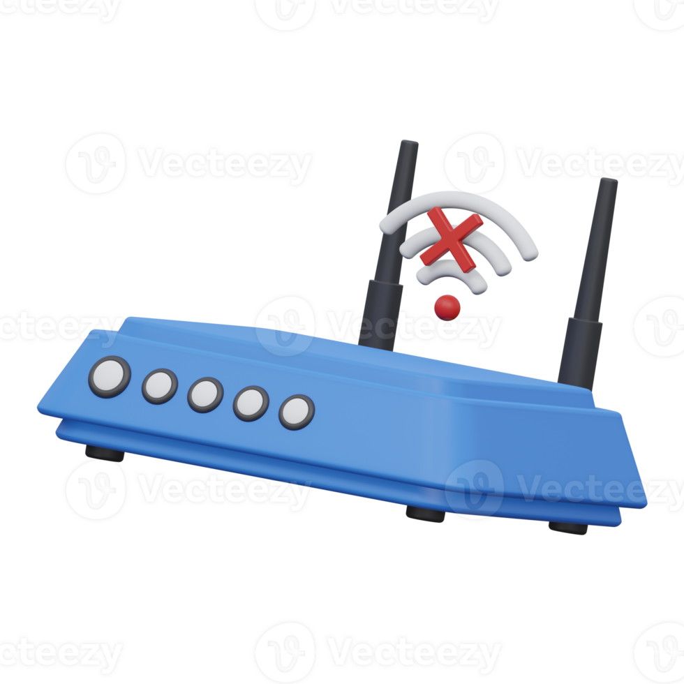 no connection 3d render icon illustration with transparent background, empty state png