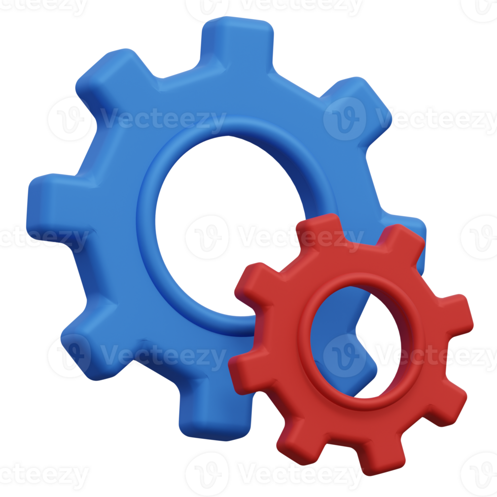 maintenance 3d render icon illustration with transparent background, empty state png