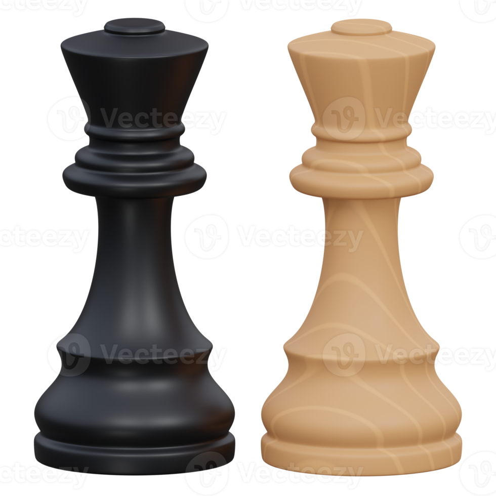 king 3d render icon illustration with transparent background, chess game png