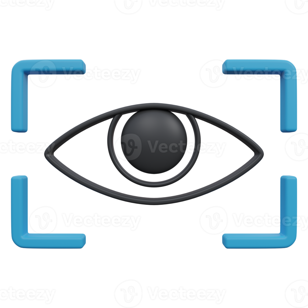 Iris Scan 3d machen Symbol Illustration mit transparent Hintergrund, Schutz und Sicherheit png