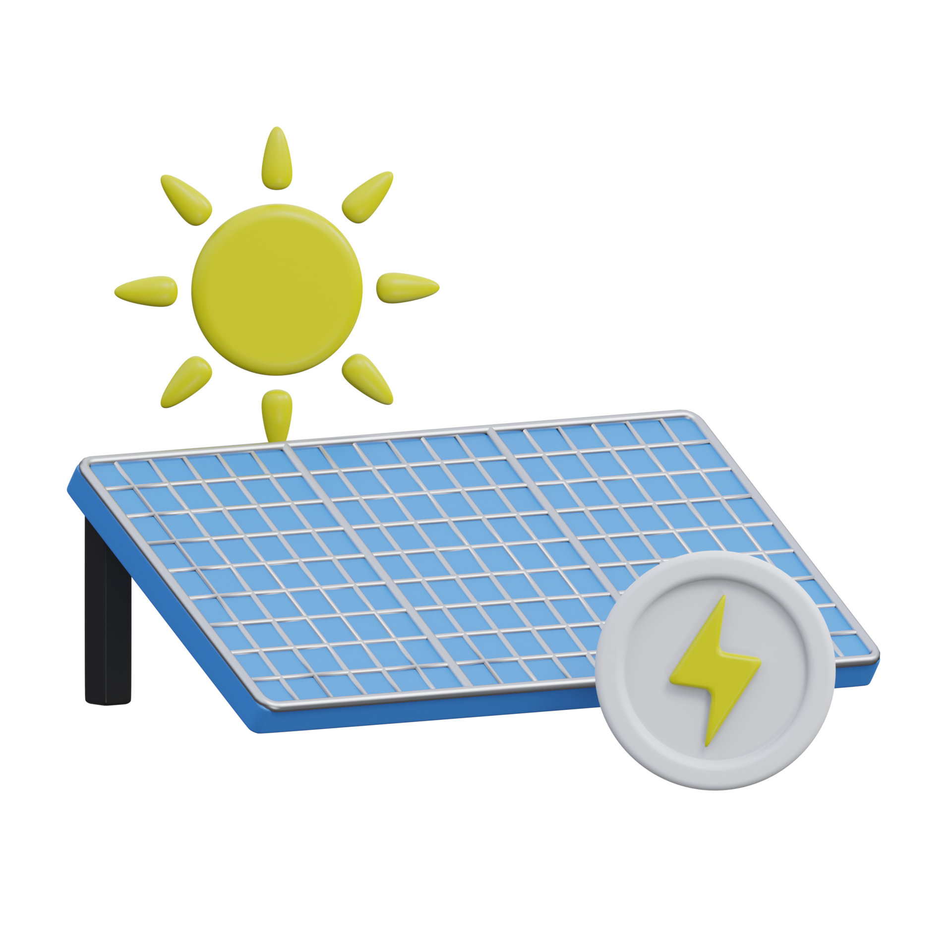 Fondo Del Concepto De Energía Con Panel Solar Y Batería De Carga,  Ilustración 3d Fotos, retratos, imágenes y fotografía de archivo libres de  derecho. Image 79672643