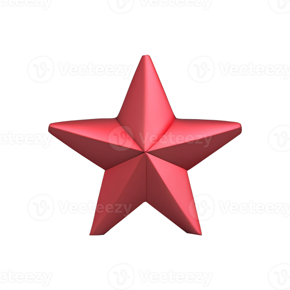 estrella 3d hacer png