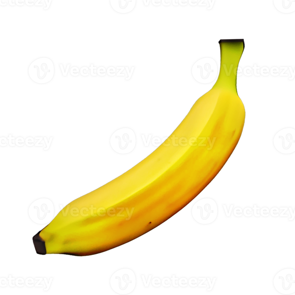 3d Banana isolated on transparent background png