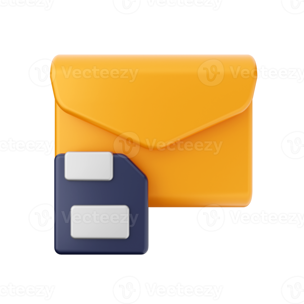 3d mail email message envelope png