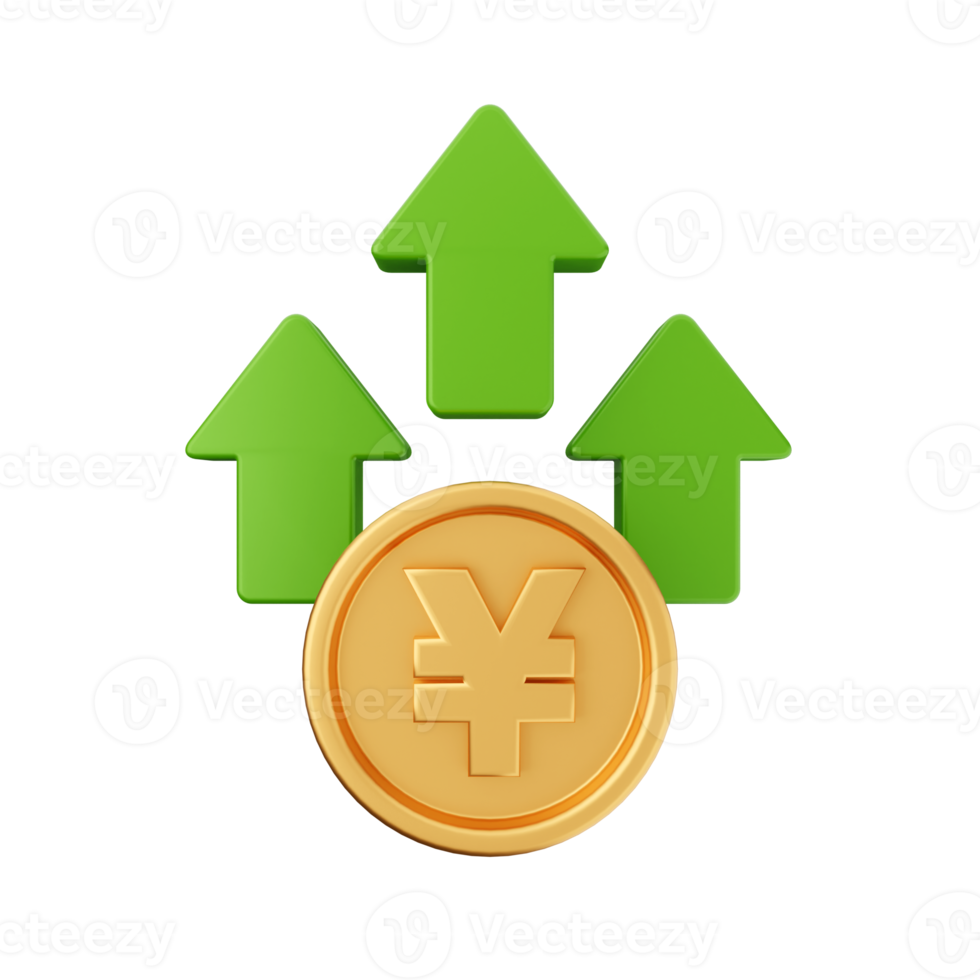 3d augmenter diminution argent financier et affaires png