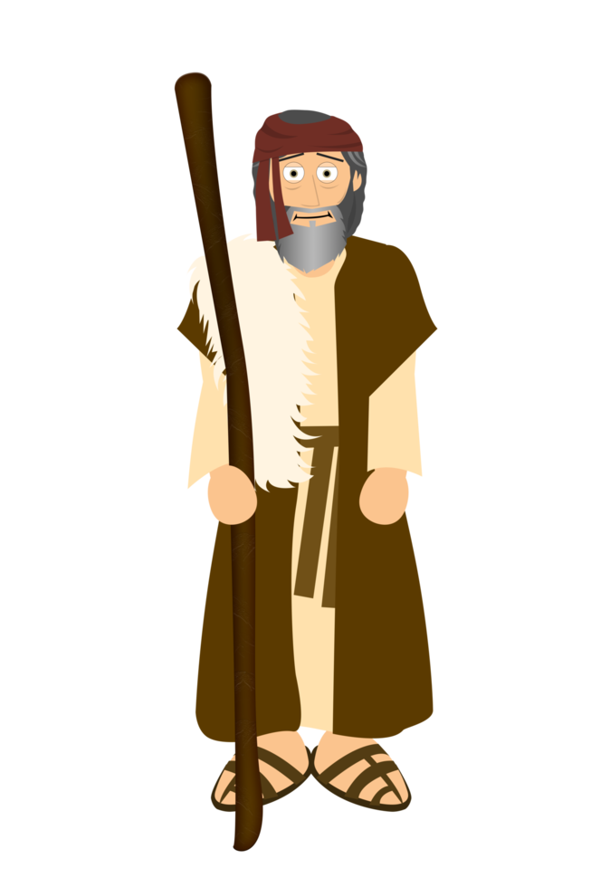 Cartoon Bible Character - Elijah png
