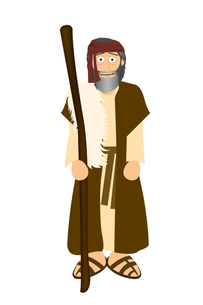 Cartoon Bible Character - Elijah png