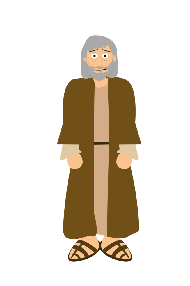 dibujos animados Biblia personaje - Noé png