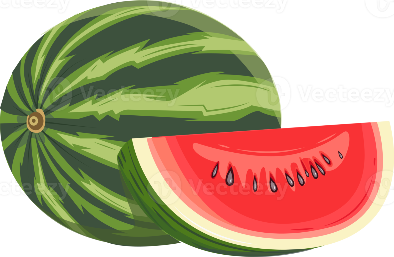One and Slice Watermelon png