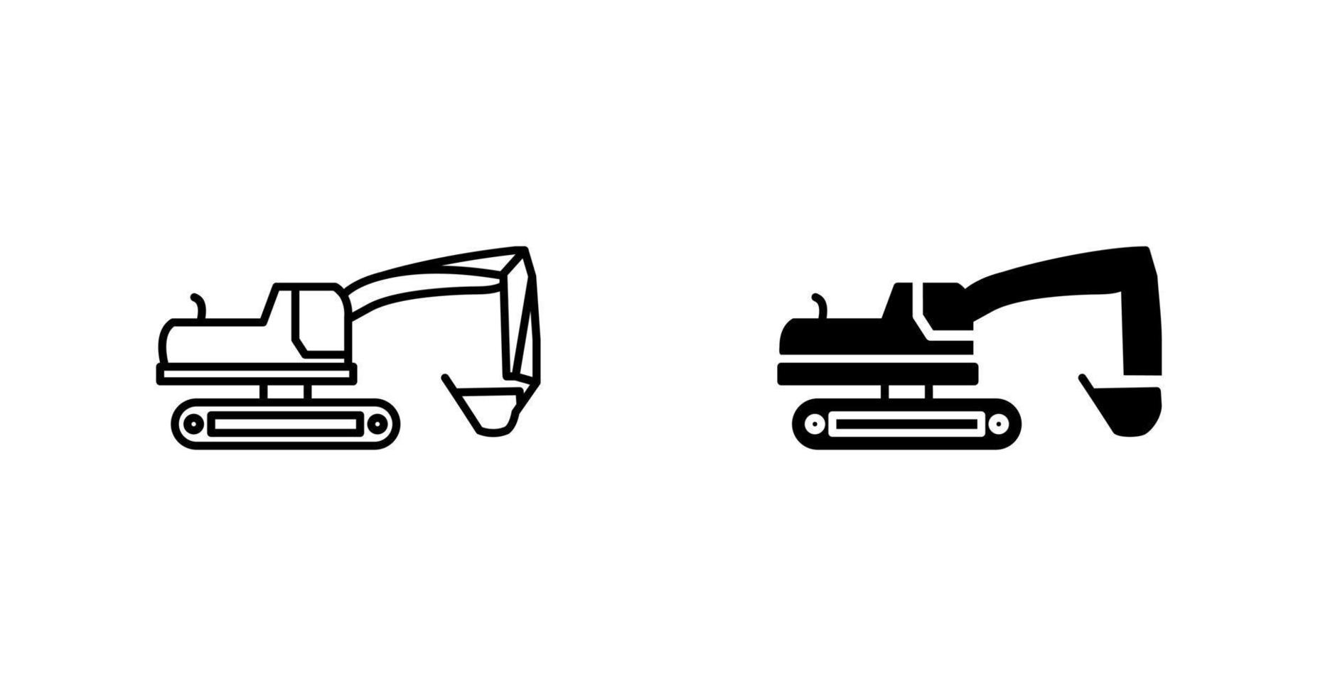 Excavator Vector Icon