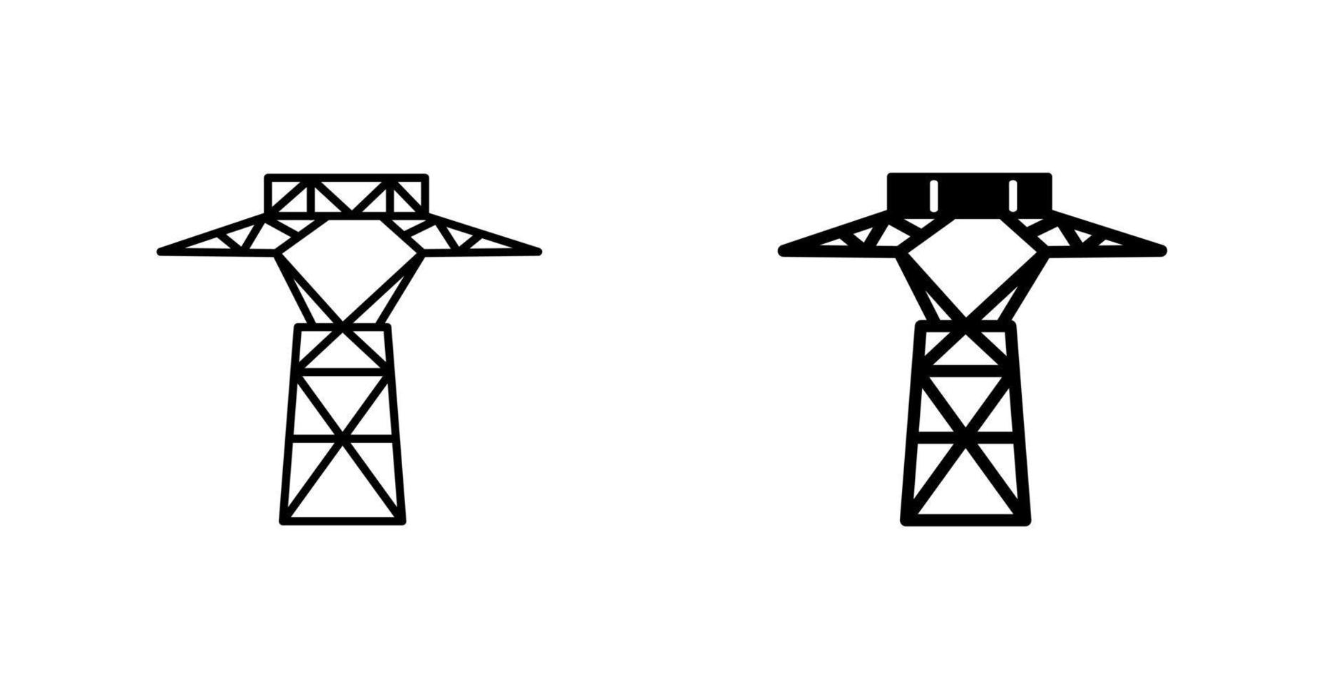 Power Line Vector Icon