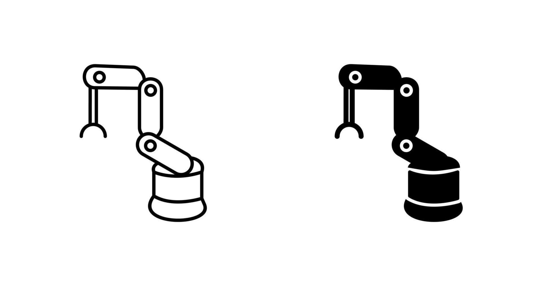 icono de vector de robot industrial