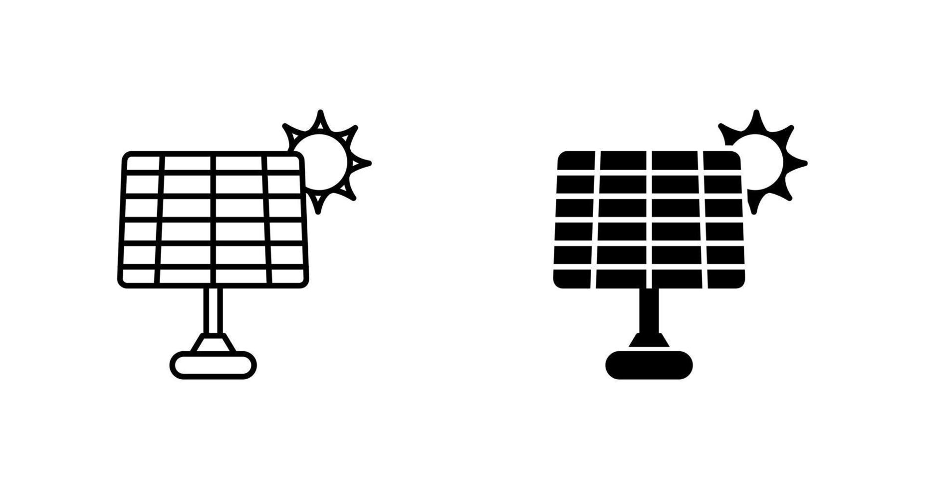 icono de vector de panel solar