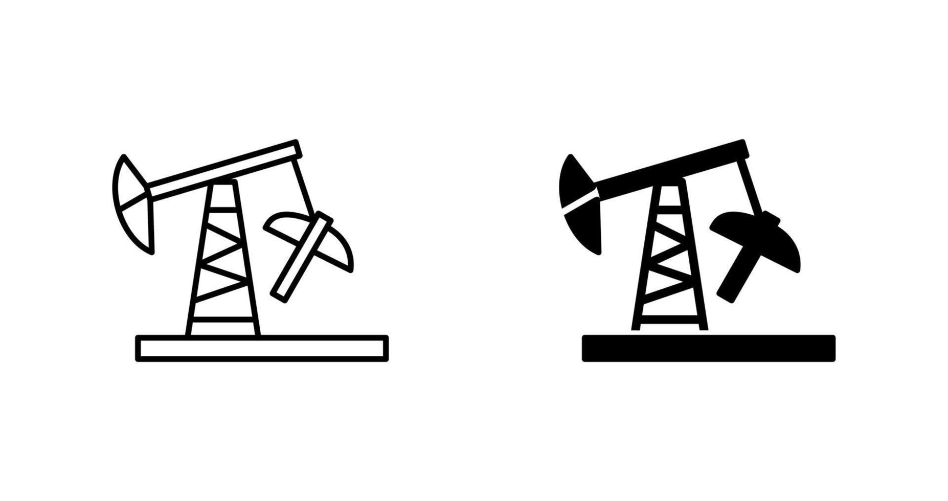 icono de vector de torre de perforación