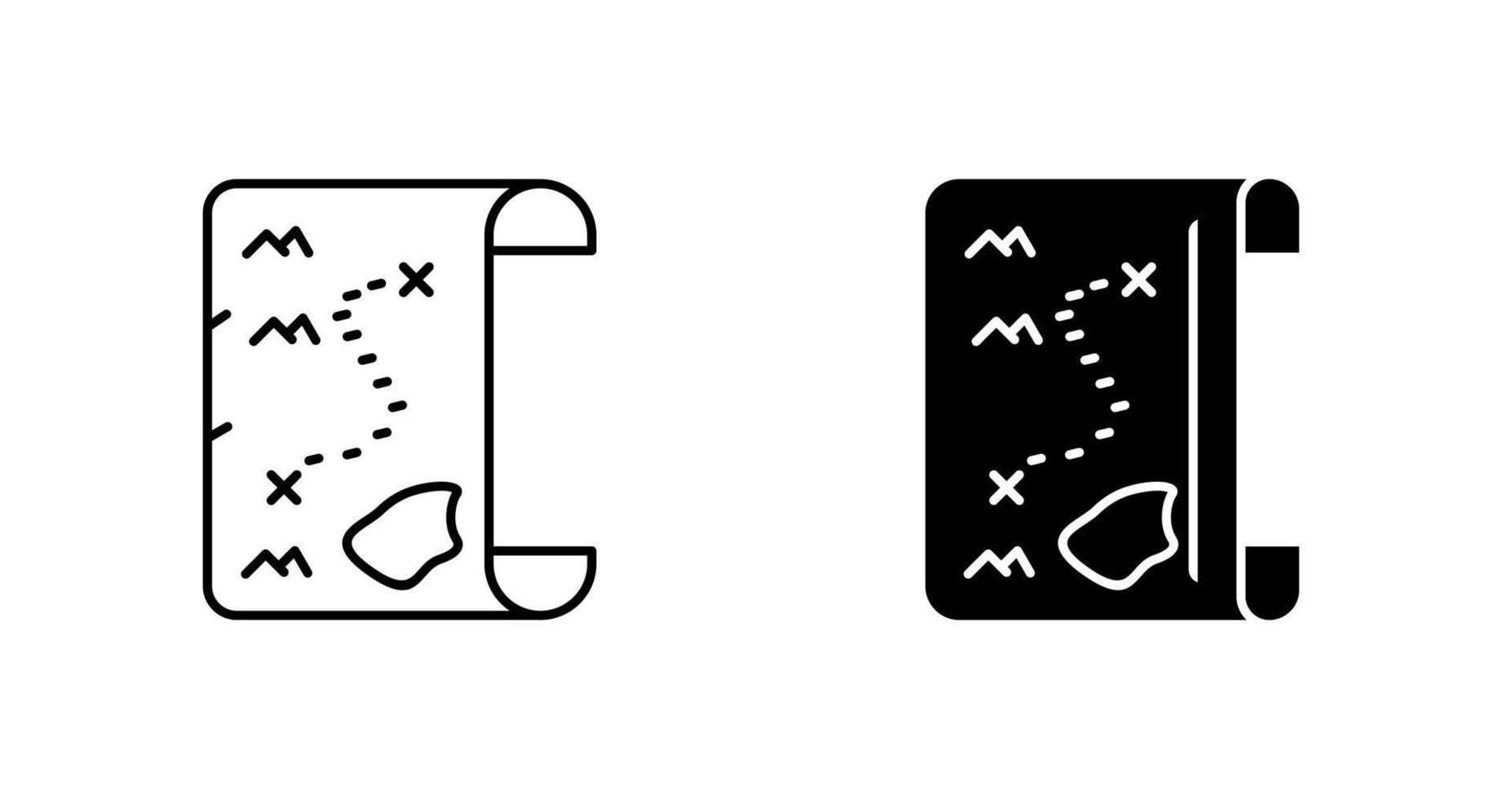 Pirate Map Vector Icon
