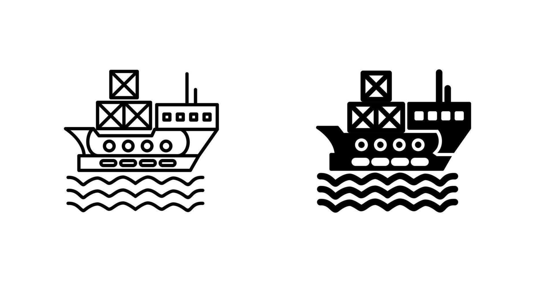 Delivery via Shipping Vector Icon