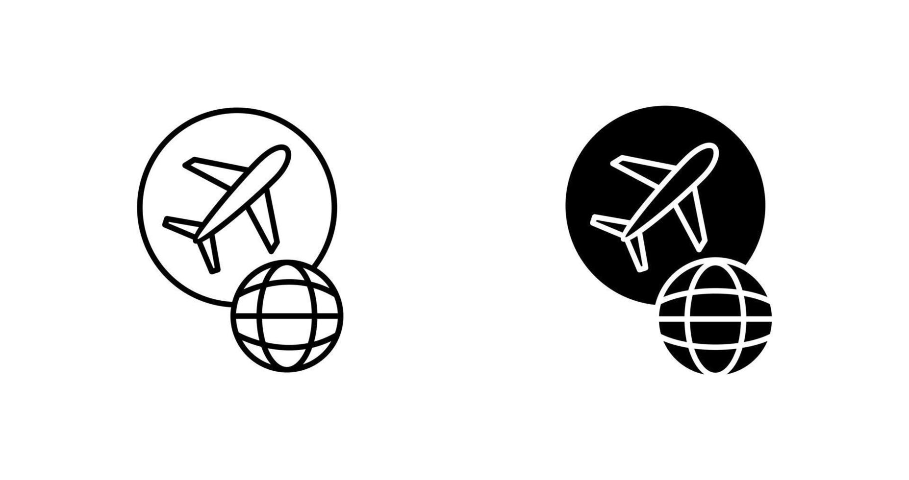 Global Flights Vector Icon