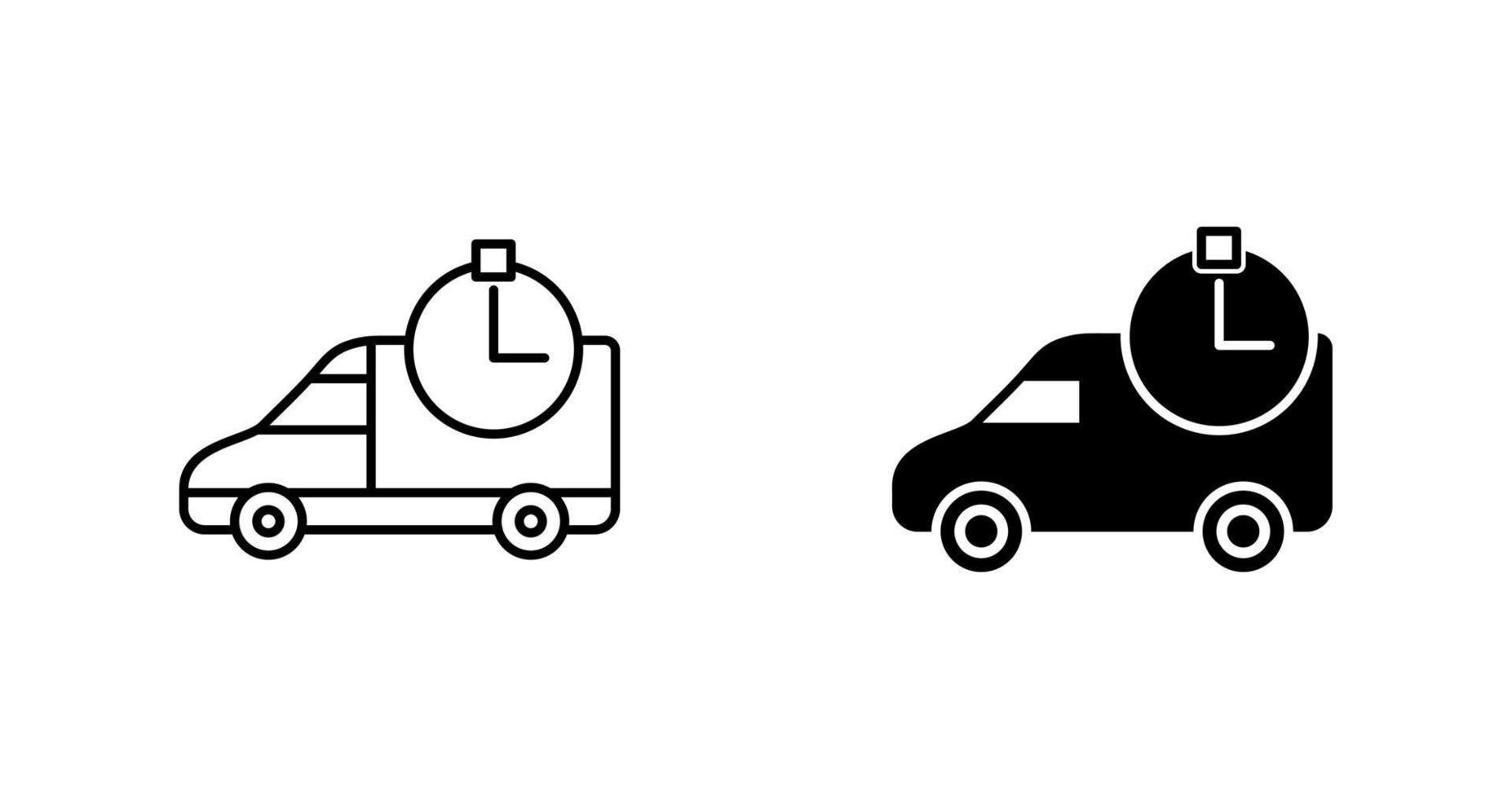 Time Based Delivery Vector Icon