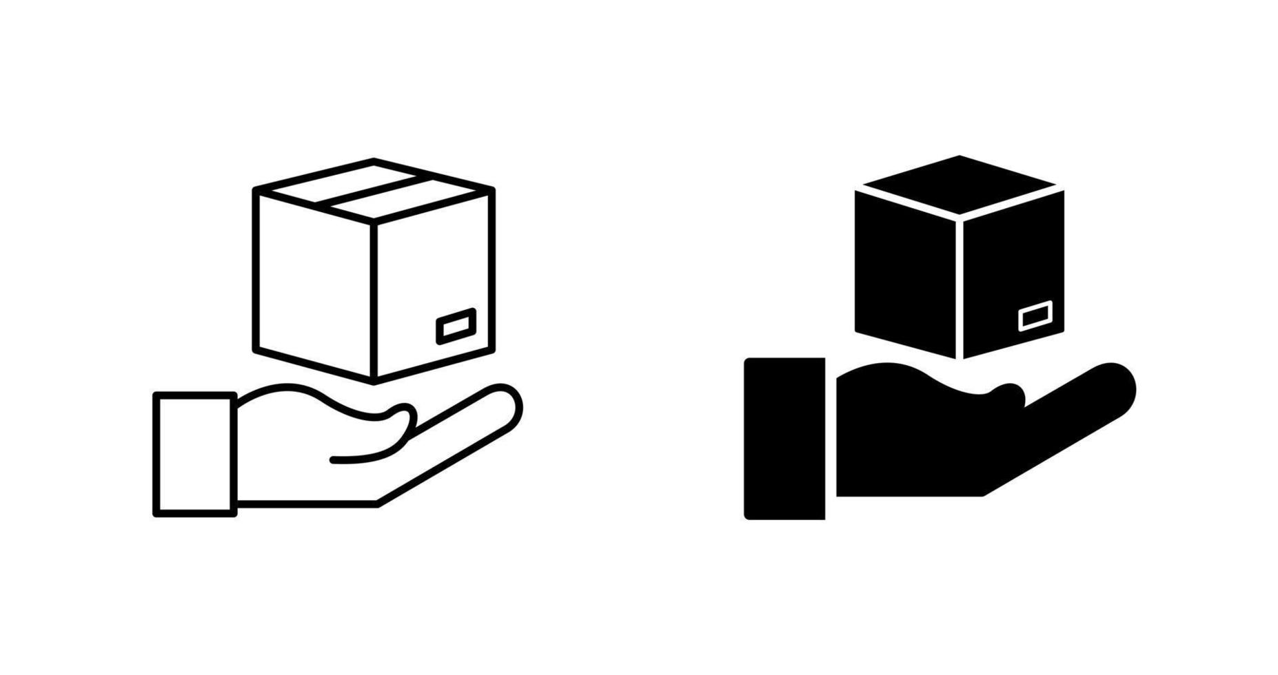 Hand Over Package Vector Icon