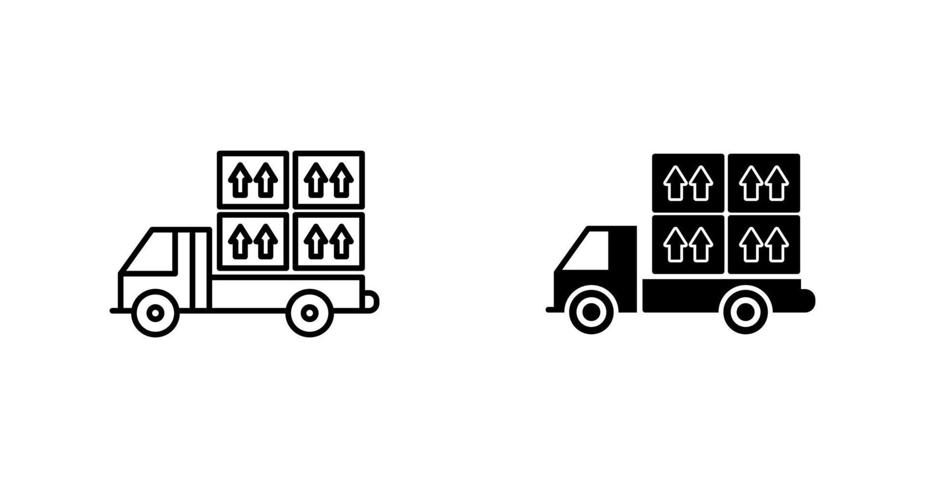 Loaded Truck Vector Icon