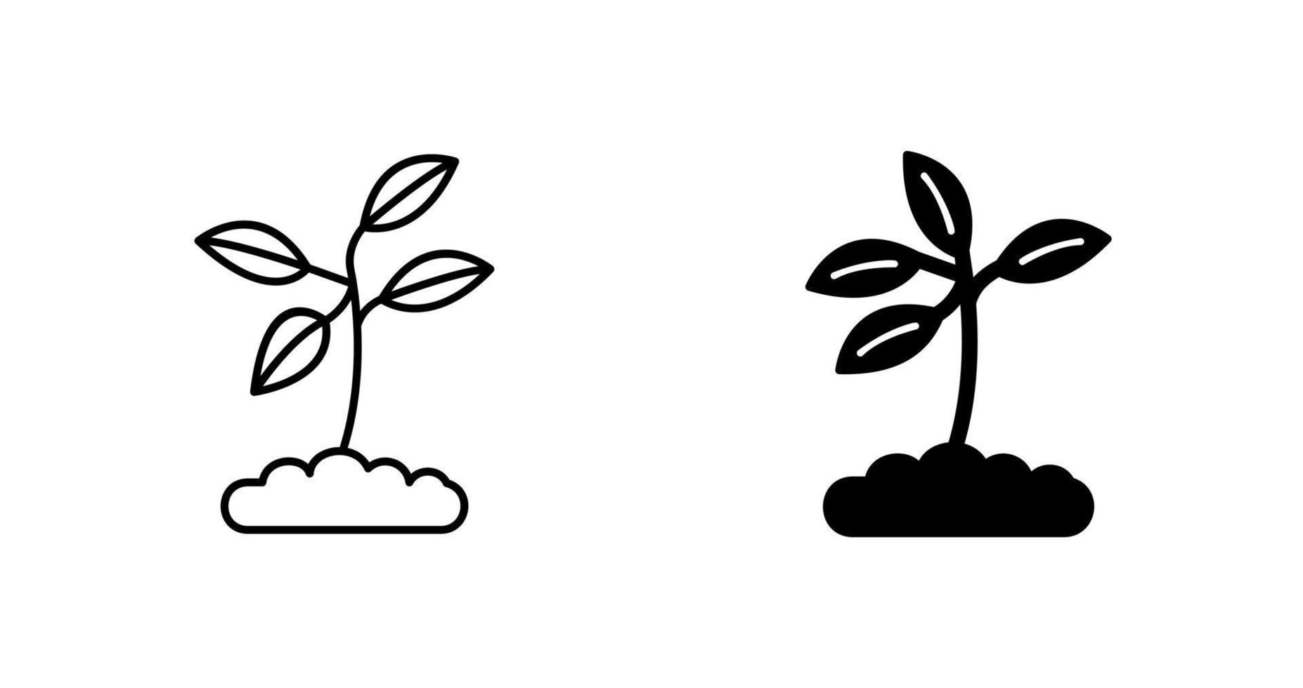 icono de vector de planta