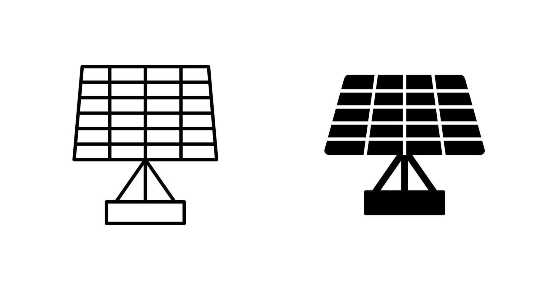 icono de vector de panel solar