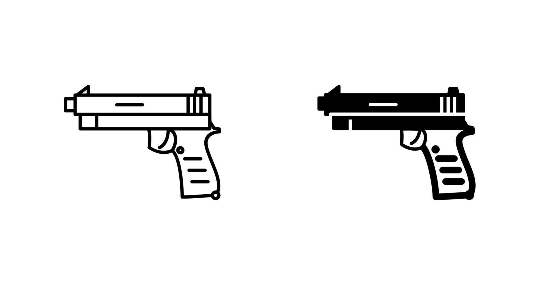 icono de vector de pistola