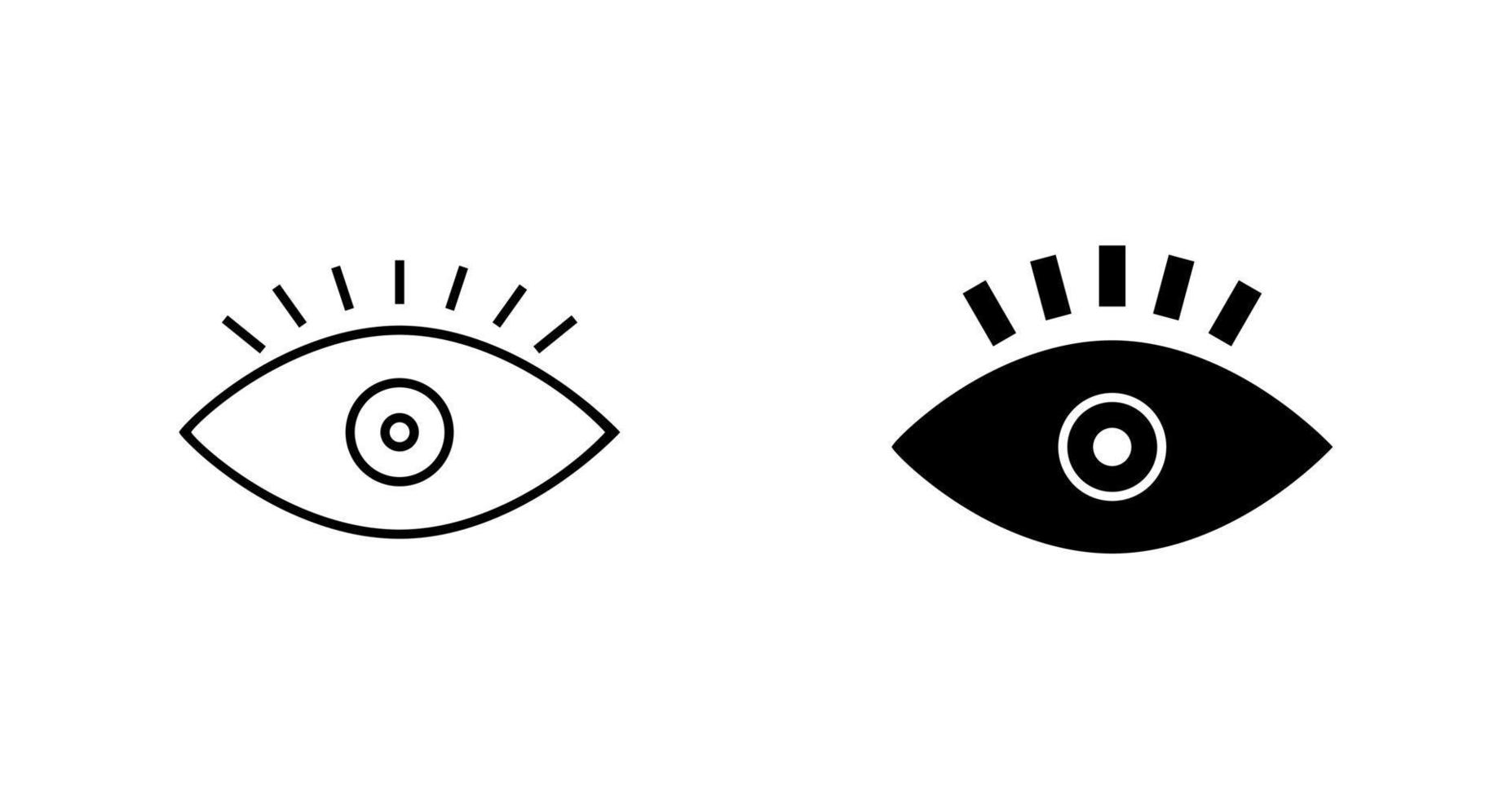 icono de vector de ojo