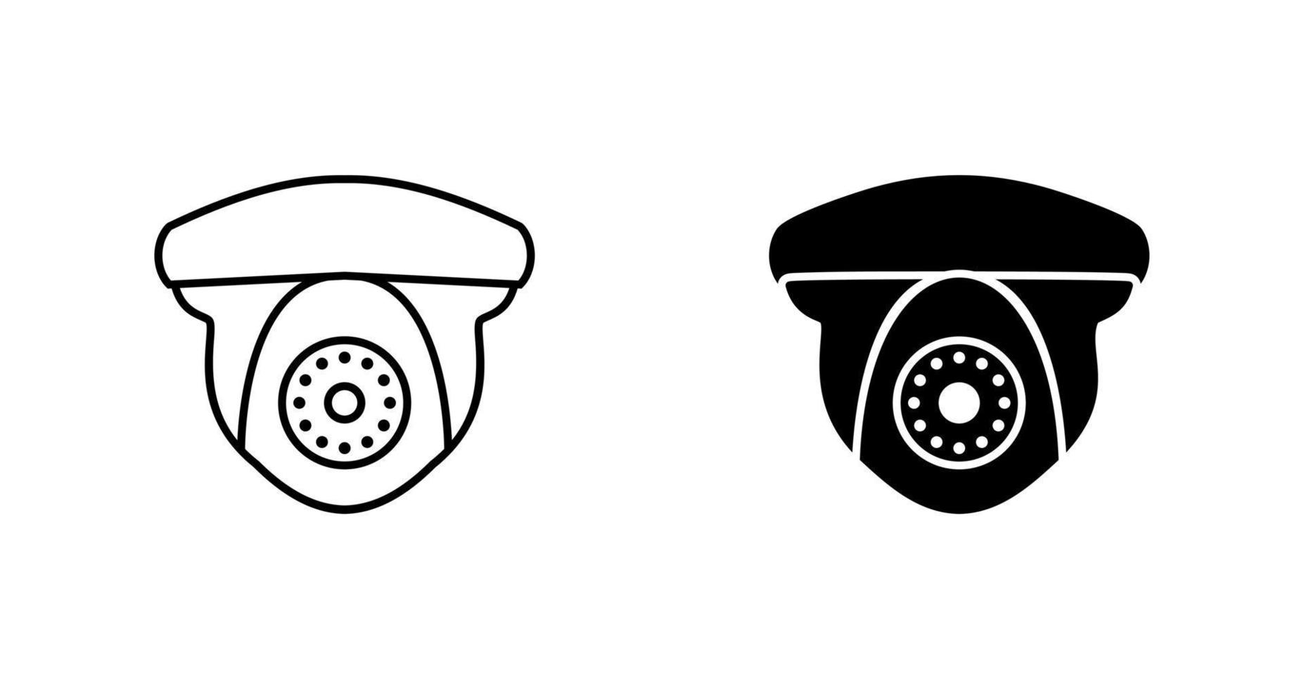 icono de vector de cámara de seguridad