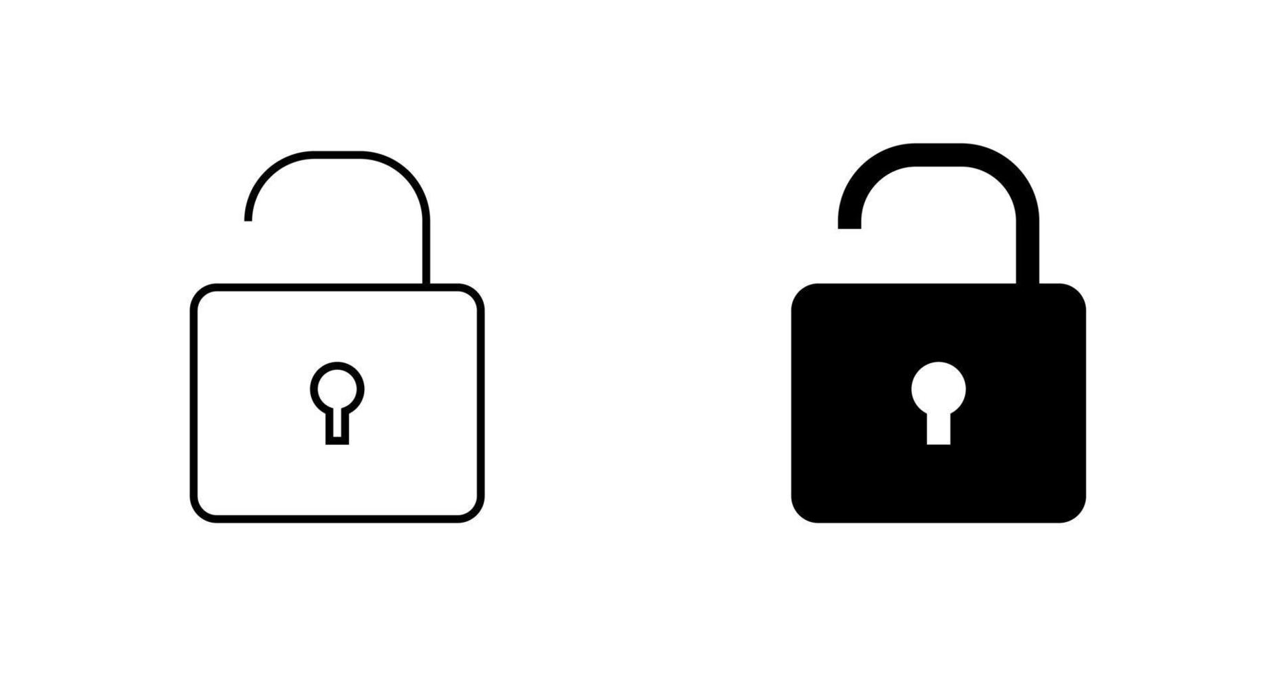Open Lock Vector Icon 22279880 Vector Art at Vecteezy