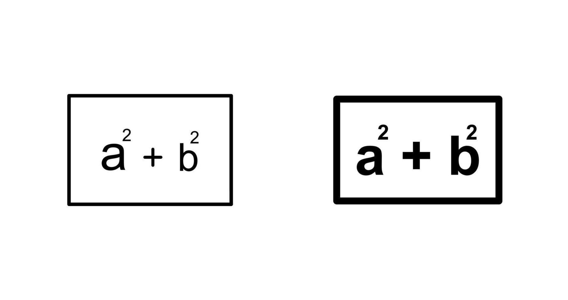 icono de vector de fórmula