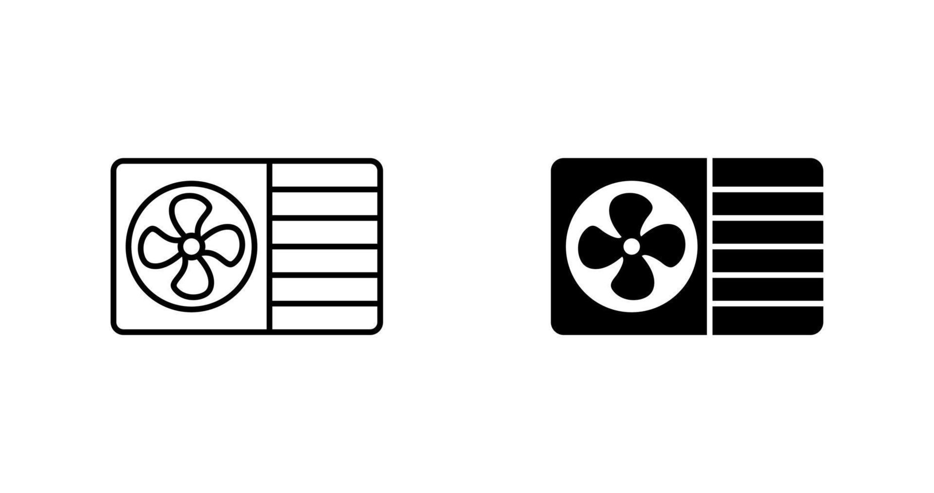 AC Window Unit Vector Icon