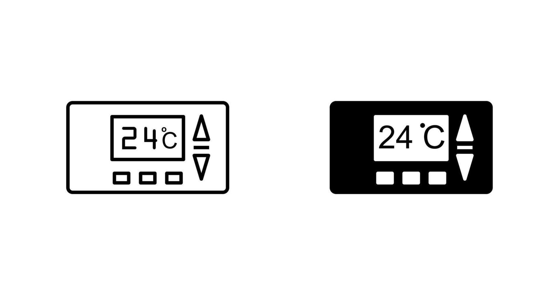 icono de vector de termostato