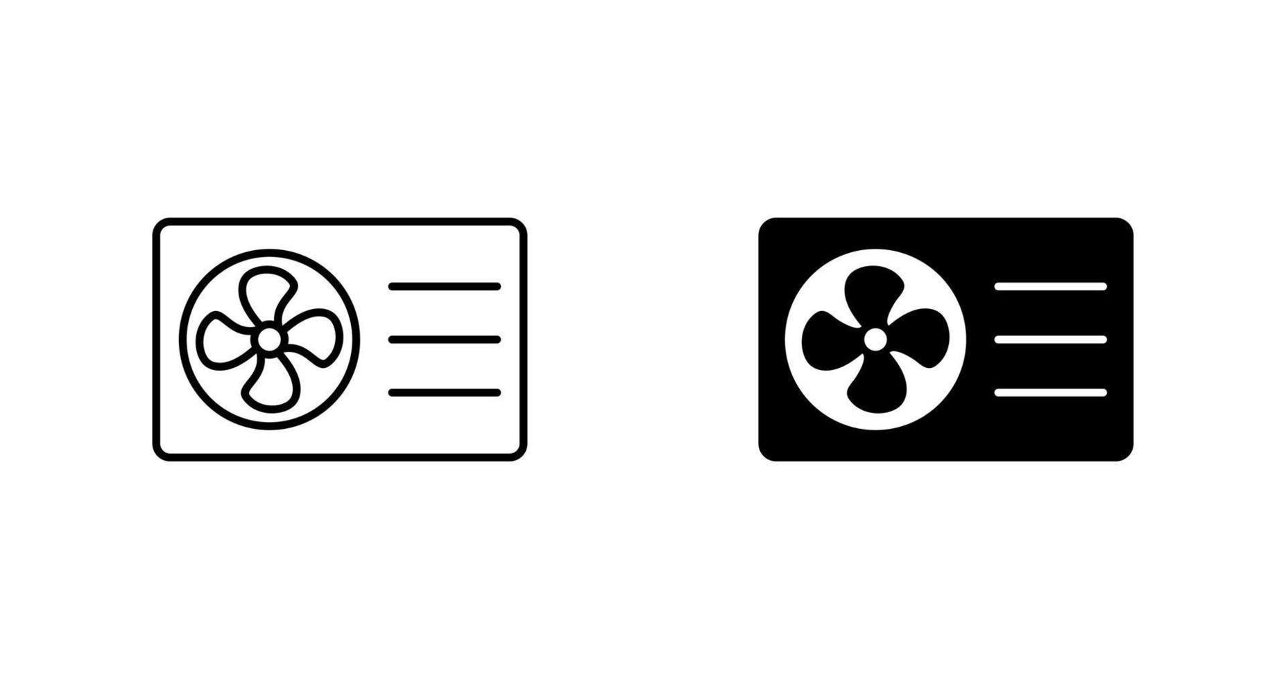 icono de vector de unidad exterior ac