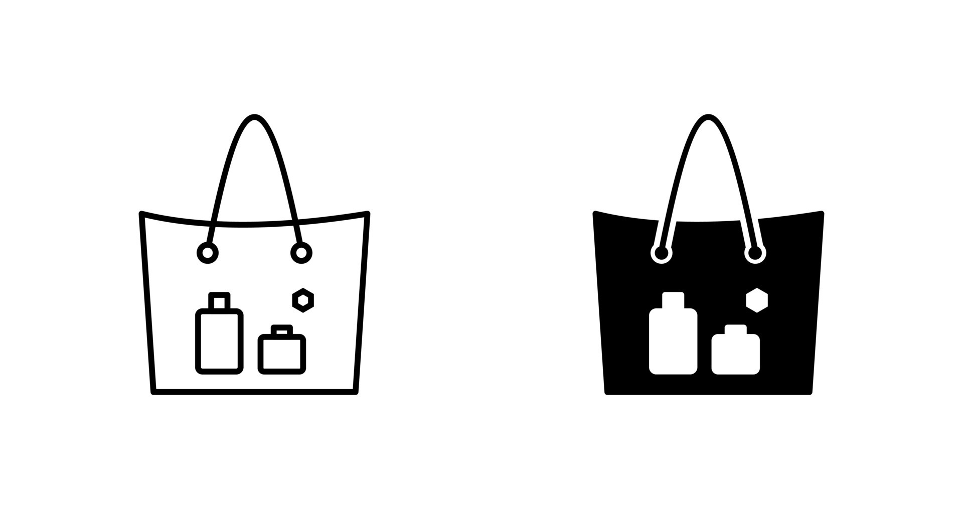 Items in a Bag Vector Icon 22280005 Vector Art at Vecteezy