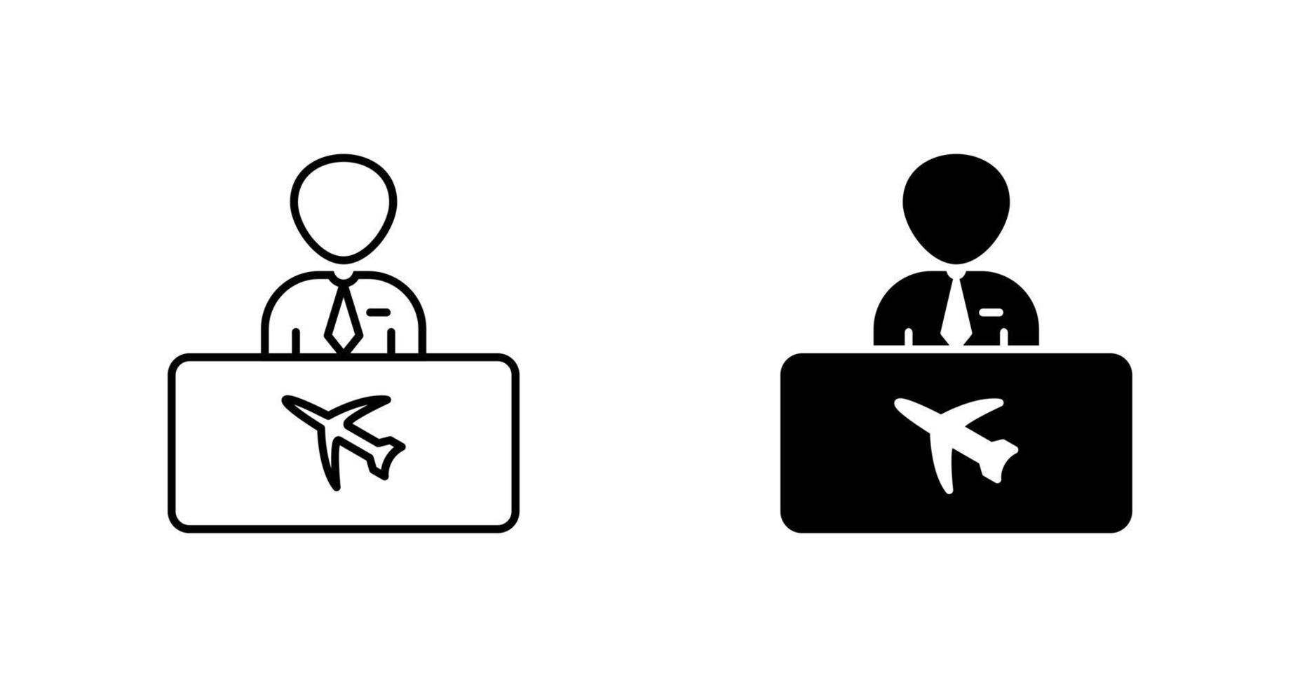 icono de vector de información de vuelo