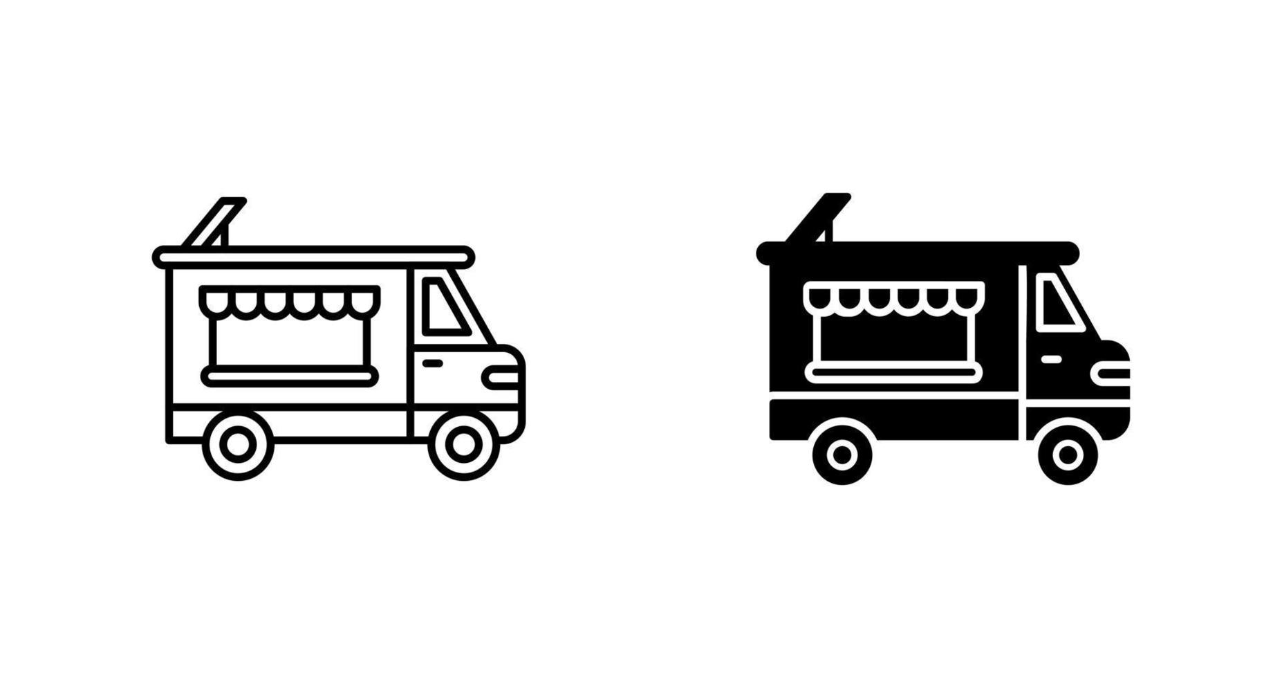 icono de vector de camión de panadería