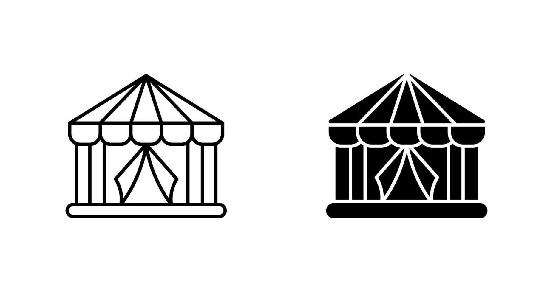 Circus Tent Vector Icon