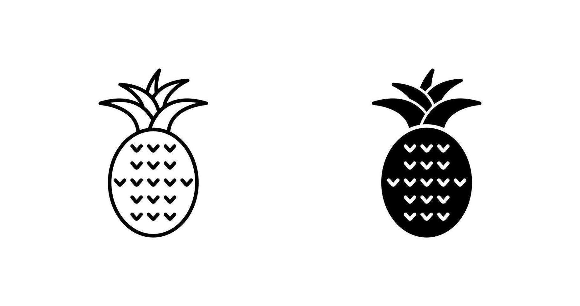 icono de vector de piña