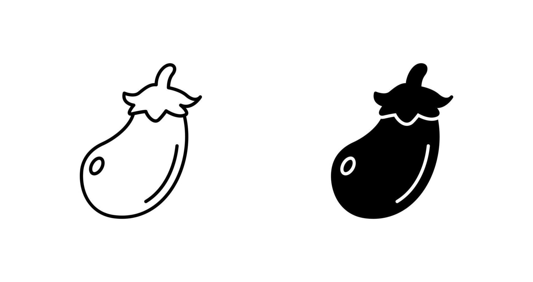 Eggplant Vector Icon