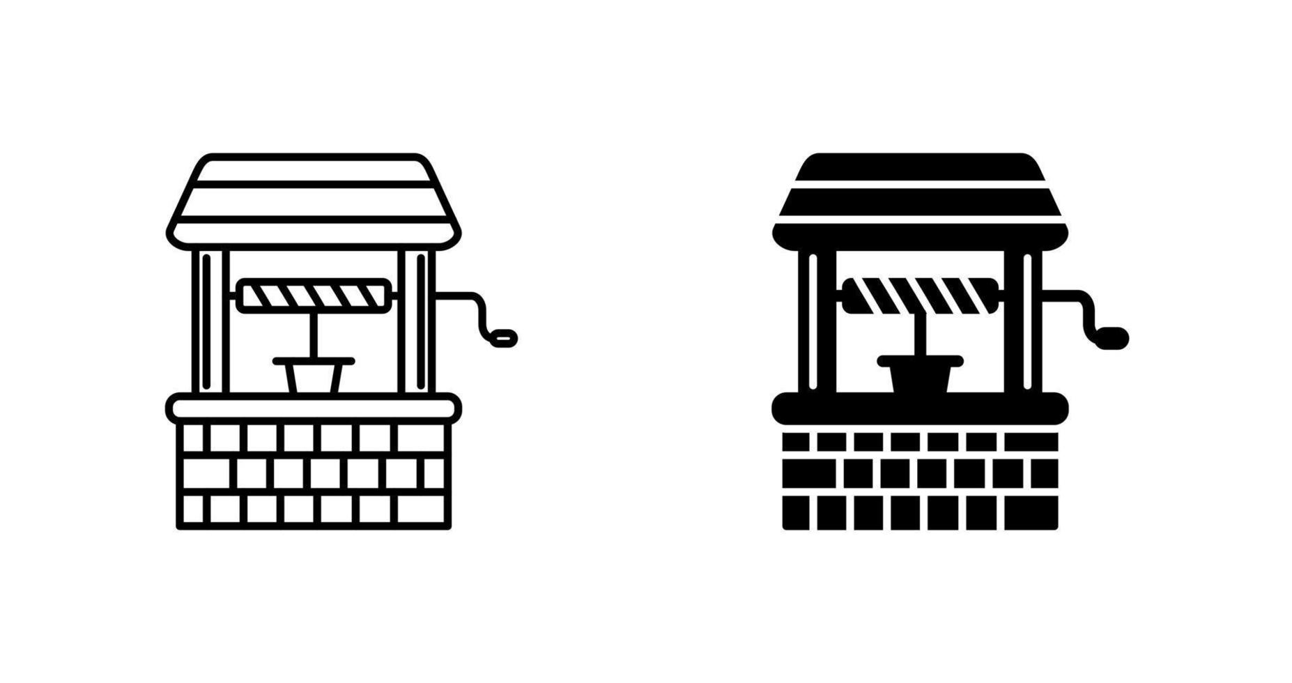 Water Well Vector Icon